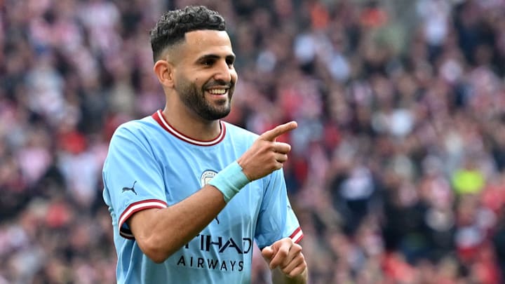 A famous hat-trick from Mahrez