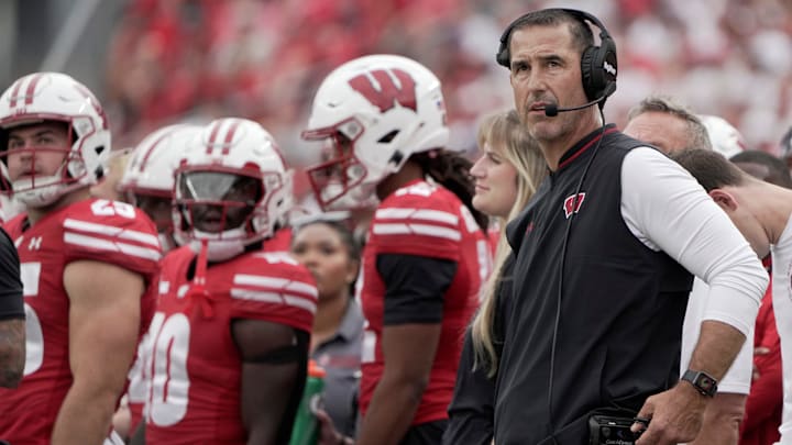 Wisconsin head coach Luke Fickell. 