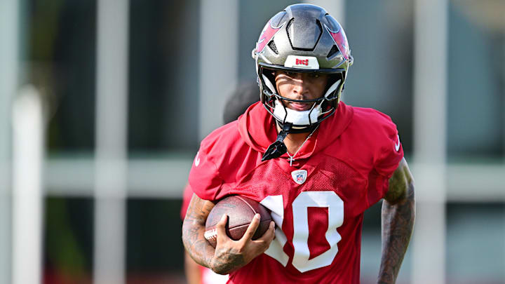Tampa Bay Buccaneers wide receiver Trey Palmer at training camp