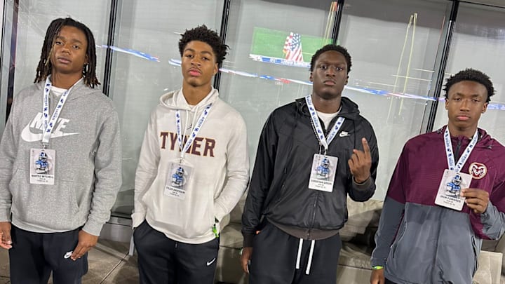 Tyner Rams players on a visit in Lexington