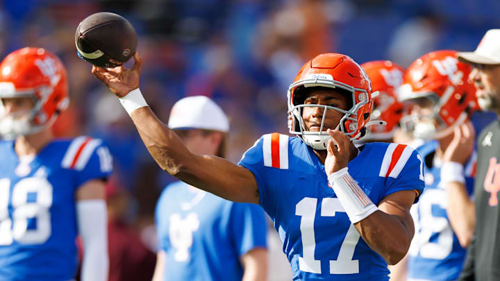 Florida Gators quarterback Tramell Jones Jr. will compete to be the team's starting quarterback in 2026. Florida Gators quarterback Tramell Jones Jr. will compete to be the team's starting quarterback in 2026.