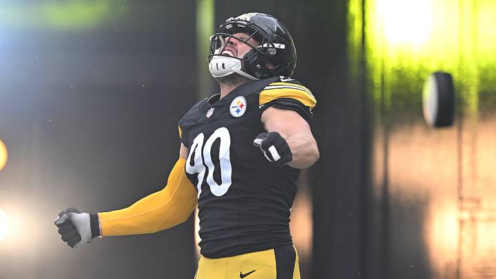 Oct 11, 2026; Pittsburgh, Pennsylvania, USA; Pittsburgh Steelers linebacker T.J. Watt (90)\ enters the field before the game against the Indianapolis Colts at Acrisure Stadium. Mandatory Credit: Barry Reeger-Imagn Images Oct 11, 2026; Pittsburgh, Pennsylvania, USA; Pittsburgh Steelers linebacker T.J. Watt (90)\ enters the field before the game against the Indianapolis Colts at Acrisure Stadium. Mandatory Credit: Barry Reeger-Imagn Images