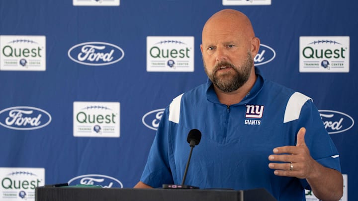 New York Giants head coach Brian Daboll. New York Giants head coach Brian Daboll.
