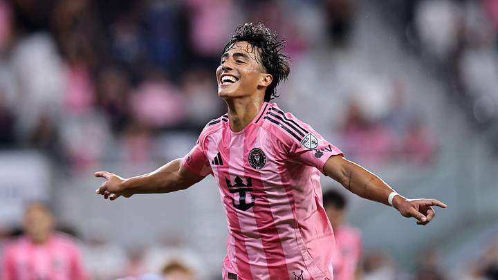 Inter Miami midfielder Alexander Shaw celebrates after scoring his first Major League Soccer goal in the Herons' 7-1 win Saturday against CF Montréal.
