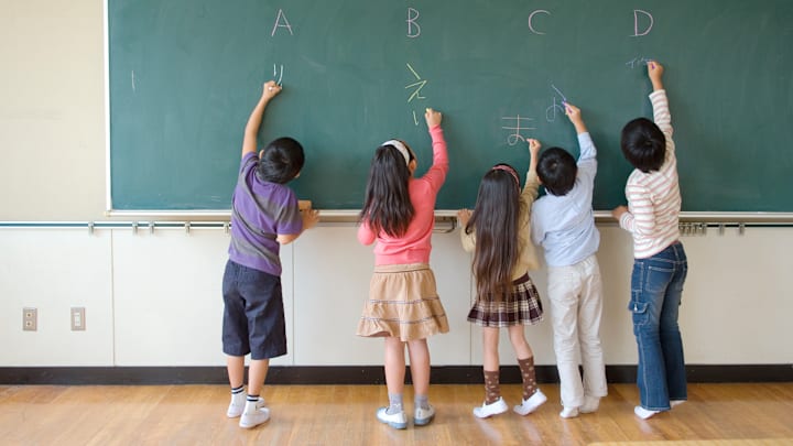 Chalkboards have given way to dry-erase boards and smart boards.