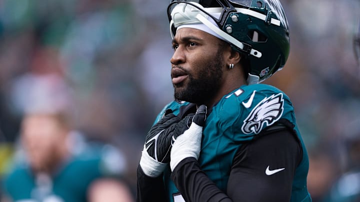 Dec 31, 2023; Philadelphia, Pennsylvania, USA; Philadelphia Eagles linebacker Haason Reddick (7)