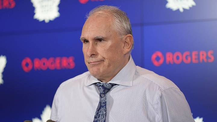 Mar 12, 2026; Toronto, Ontario, CAN; Toronto Maple Leafs head coach Craig Berube during a media conference after a win over the Anaheim Ducks at Scotiabank Arena. Mandatory Credit: John E. Sokolowski-Imagn Images