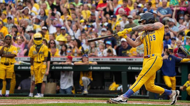The Savannah Bananas played the Texas Tailgaters at Great American Ballpark on Friday June 13, 2025. The game included music, dancing, non-baseball games, backflips and featured Reds players like Todd Frazier, Bronson Arroyo and Sean Casey. The Bananas will play the Texas Tailgaters again on Saturday to a packed Great American Ballpark.