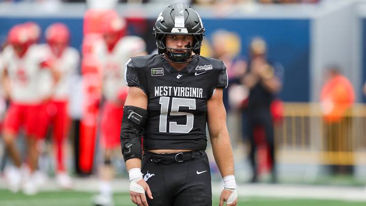 Oct 10, 2026; Morgantown, West Virginia, USA; West Virginia Mountaineers linebacker Ben Cutter (15) reacts after a touchdown from the Arizona Wildcats during the fourth quarter at Milan Puskar Stadium. Mandatory Credit: Ben Queen-Imagn Images Oct 10, 2026; Morgantown, West Virginia, USA; West Virginia Mountaineers linebacker Ben Cutter (15) reacts after a touchdown from the Arizona Wildcats during the fourth quarter at Milan Puskar Stadium. Mandatory Credit: Ben Queen-Imagn Images