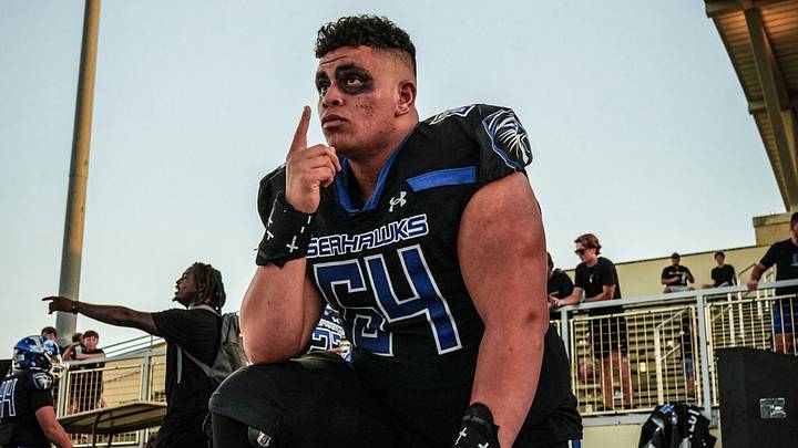 Pittsburgh commit Colin Urrea says a prayer before kickoff