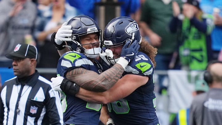 George Holani of the Seattle Seahawks George Holani of the Seattle Seahawks