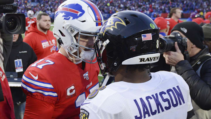 Lamar Jackson and Josh Allen will face off to begin the 2025 season.