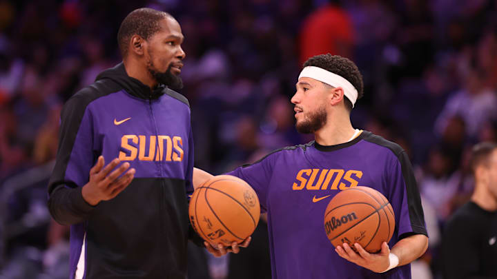 Former Phoenix Suns teammates Devin Booker and Kevin Durant never achieved playoff success together.