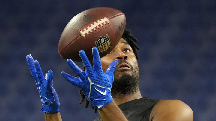 SMU tight end RJ Maryland, who was signed by the Packers, catches a pass during the NFL Scouting Combine. SMU tight end RJ Maryland, who was signed by the Packers, catches a pass during the NFL Scouting Combine.