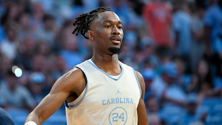 UNC basketball forward Jae'Lyn Withers