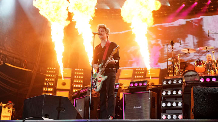Billie Joe Armstrong performs with his band Green Day during the Saviors Tour at Chase Field on Sept. 18, 2024, in Phoenix. Billie Joe Armstrong performs with his band Green Day during the Saviors Tour at Chase Field on Sept. 18, 2024, in Phoenix.