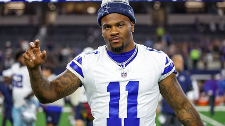 Dallas Cowboys defensive end Micah Parsons (11) reacts after the game against the Baltimore Ravens at AT&T Stadium. Dallas Cowboys defensive end Micah Parsons (11) reacts after the game against the Baltimore Ravens at AT&T Stadium.