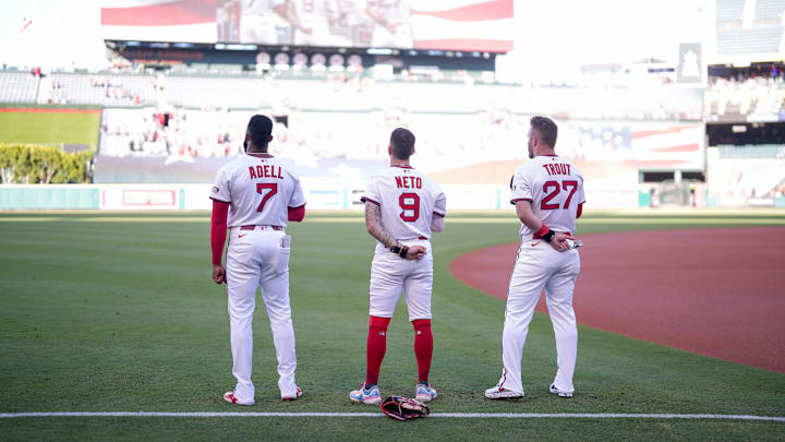 Texas Rangers v Los Angeles Angels