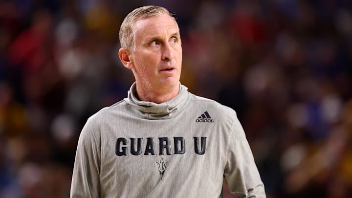 Arizona State coach Bobby Hurley was proud of his team after the upset win over No. 14 Kansas on Tuesday night. Arizona State coach Bobby Hurley was proud of his team after the upset win over No. 14 Kansas on Tuesday night.