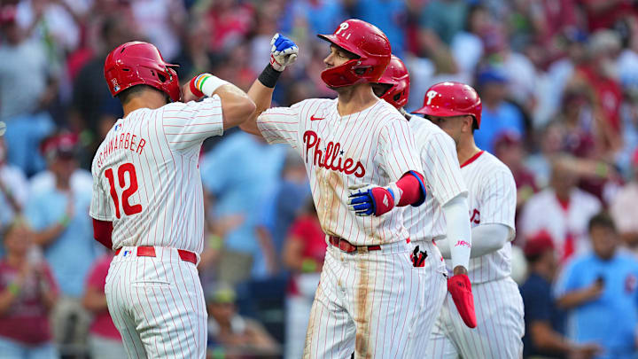 Philadelphia Phillies shortstop Trea Turner hit a grand slam against the Dodgers on Tuesday