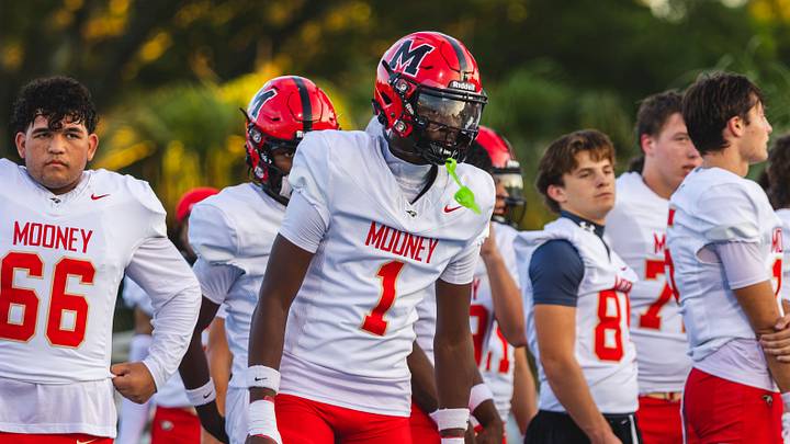 Cardinal Mooney defensive back Amarian McRae (1) takes the field during the 2026 season. McRae, a Class of 2029 prospect, recently added an offer from Ole Miss. Cardinal Mooney defensive back Amarian McRae (1) takes the field during the 2026 season. McRae, a Class of 2029 prospect, recently added an offer from Ole Miss.