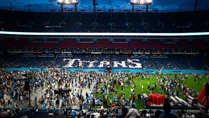 The Tennessee Builders Alliance said work on the new stadium has been halted amid an investigation. The Tennessee Builders Alliance said work on the new stadium has been halted amid an investigation.