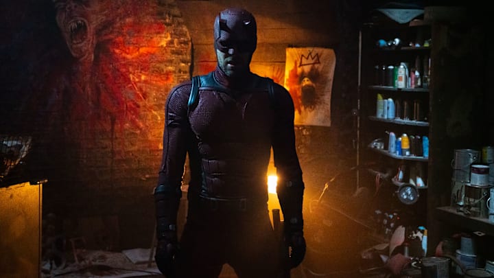 Daredevil/Matt Murdock (Charlie Cox) in Marvel Television's DAREDEVIL: BORN AGAIN, exclusively on Disney+. Photo by Giovanni Rufino. © 2024 MARVEL.