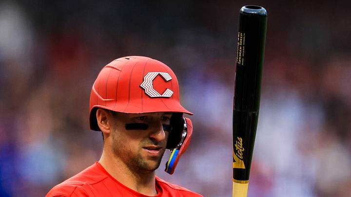 Jul 11, 2026; Cincinnati, Ohio, USA; Cincinnati Reds outfielder Spencer Steer (7) prepares to bat against the Chicago Cubs in the fourth inning at Great American Ball Park. Mandatory Credit: Katie Stratman-Imagn Images Jul 11, 2026; Cincinnati, Ohio, USA; Cincinnati Reds outfielder Spencer Steer (7) prepares to bat against the Chicago Cubs in the fourth inning at Great American Ball Park. Mandatory Credit: Katie Stratman-Imagn Images