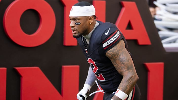 Dec 8, 2024; Glendale, Arizona, USA; Arizona Cardinals linebacker Mack Wilson Sr. (2) against the Seattle Seahawks at State Farm Stadium. Mandatory Credit: Mark J. Rebilas-Imagn Images