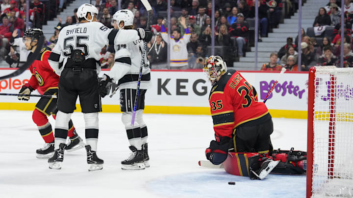 Linus Ullmark, Los Angeles Kings v Ottawa Senators