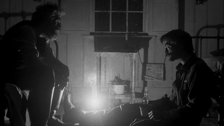Williem Dafoe and Robert Pattinson in The Lighthouse