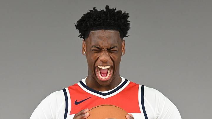 Sep 28, 2026; Washington, DC, USA; Washington Wizards forward AJ Dybantsa (4) poses for a portrait during Washington Wizards Media Day. Mandatory Credit: Rafael Suanes-Imagn Images Sep 28, 2026; Washington, DC, USA; Washington Wizards forward AJ Dybantsa (4) poses for a portrait during Washington Wizards Media Day. Mandatory Credit: Rafael Suanes-Imagn Images