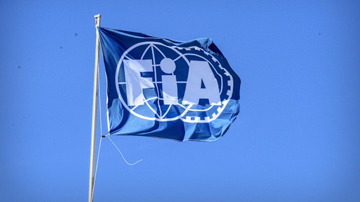 Nov 3, 2019; Austin, TX, USA; A view of the FIA Formula One flag before the United States Grand Prix