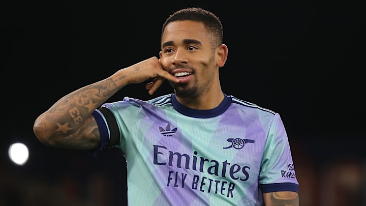 Gabriel Jesus marcou cinco gols nos últimos dois jogos do Arsenal, contra o Crystal Palace