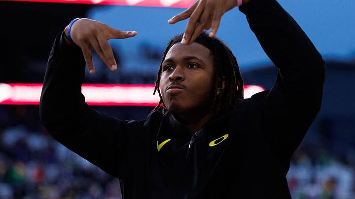Oregon Ducks dan lanning dante moore dakorien moore injury receiver evan stewart jeremiah mcclellan malik benson nfl draft big ten