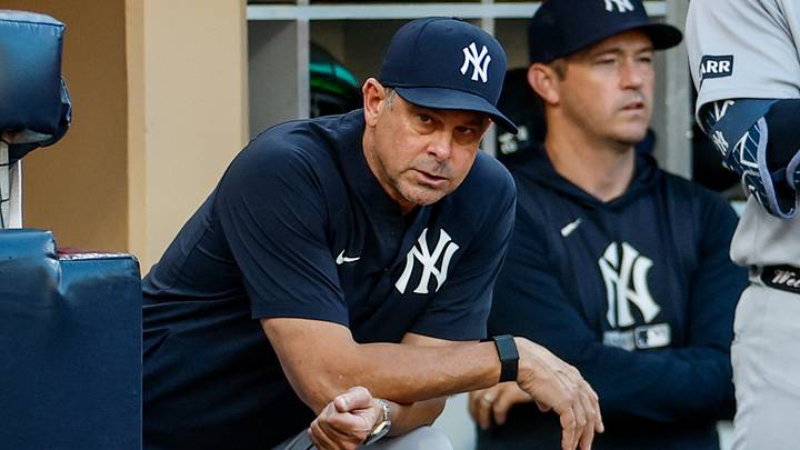 New York Yankees manager Aaron Boone has held down the fort this season, leading his club to another postseason appearance. New York Yankees manager Aaron Boone has held down the fort this season, leading his club to another postseason appearance.
