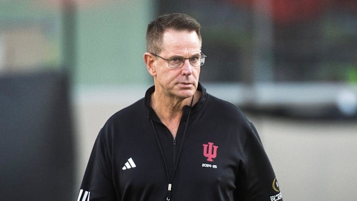 Indiana Head Coach Curt Cignetti during the Indiana football spring game at Memorial Stadium on Thursday, April 23, 2026.