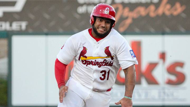 Springfield Cardinals' Rainiel Rodriguez sprints to third base against the Amarillo Sod Poodles in Game two of the Texas League Championship series in Springfield, Missouri on Tuesday, Sept. 22. Springfield Cardinals' Rainiel Rodriguez sprints to third base against the Amarillo Sod Poodles in Game two of the Texas League Championship series in Springfield, Missouri on Tuesday, Sept. 22.