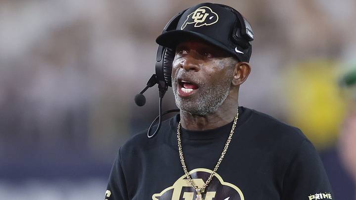 Sep 3, 2026; Atlanta, Georgia, USA; Colorado Buffaloes head coach Deion Sanders reacts in the first half against the Georgia Tech Yellow Jackets at Bobby Dodd Stadium at Hyundai Field. Mandatory Credit: Brett Davis-Imagn Images Sep 3, 2026; Atlanta, Georgia, USA; Colorado Buffaloes head coach Deion Sanders reacts in the first half against the Georgia Tech Yellow Jackets at Bobby Dodd Stadium at Hyundai Field. Mandatory Credit: Brett Davis-Imagn Images