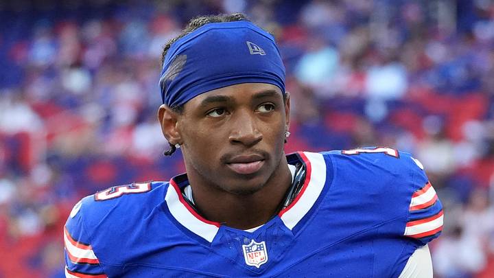 Aug. 27, 2026; Orchard Park, New York, USA; Buffalo Bills' rookie wide receiver Skyler Bell (13) looks on during warm-ups prior to the start of a preseason game against the Pittsburgh Steelers at the new Highmark Stadium. Aug. 27, 2026; Orchard Park, New York, USA; Buffalo Bills' rookie wide receiver Skyler Bell (13) looks on during warm-ups prior to the start of a preseason game against the Pittsburgh Steelers at the new Highmark Stadium.