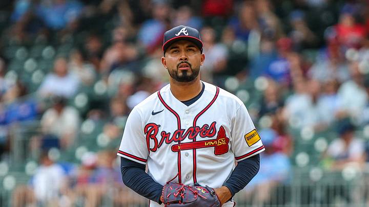 Cumberland, Georgia, USA; Atlanta Braves pitcher Anthony Molina (61) pitches the ball against the San Francisco Giants during the eighth inning at Truist Park. Mandatory Credit: Jordan Godfree-Imagn Images Cumberland, Georgia, USA; Atlanta Braves pitcher Anthony Molina (61) pitches the ball against the San Francisco Giants during the eighth inning at Truist Park. Mandatory Credit: Jordan Godfree-Imagn Images