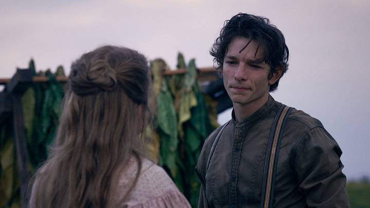 East of Eden. (L to R) Florence Pugh as Cathy Ames, Mike Faist as Charles Trask in episode 102 of East of Eden East of Eden. (L to R) Florence Pugh as Cathy Ames, Mike Faist as Charles Trask in episode 102 of East of Eden
