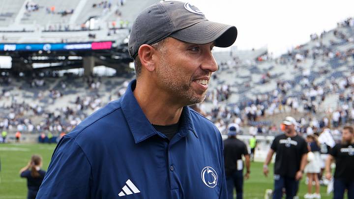 Penn State Nittany Lions head coach Matt Campbell walks on the field following the game against the Buffalo Bulls at Beaver Stadium. Penn State Nittany Lions head coach Matt Campbell walks on the field following the game against the Buffalo Bulls at Beaver Stadium.