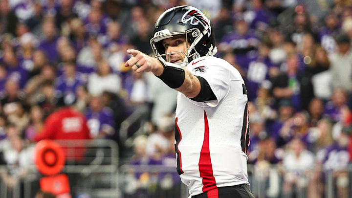 Atlanta Falcons quarterback Kirk Cousins threw two interceptions in Sunday's loss to the Minnesota Vikings.