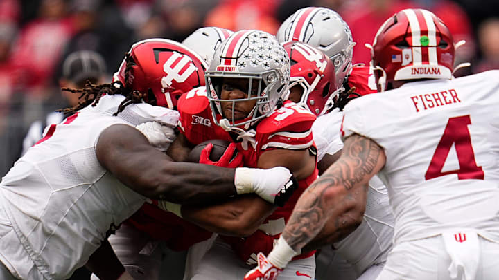 Ohio State defeated Indiana, 38-15, on Nov. 23, 2024, at Ohio Stadium in Columbus.