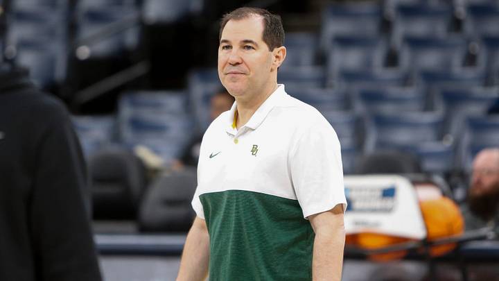 Baylor’s head coach Scott Drew watches his team during open practices for 2024 NCAA Tournament teams at FedExForum in Memphis, Tenn., on Thursday, March 21, 2024. Baylor’s head coach Scott Drew watches his team during open practices for 2024 NCAA Tournament teams at FedExForum in Memphis, Tenn., on Thursday, March 21, 2024.
