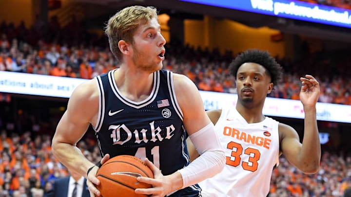 Duke basketball forward Jack White