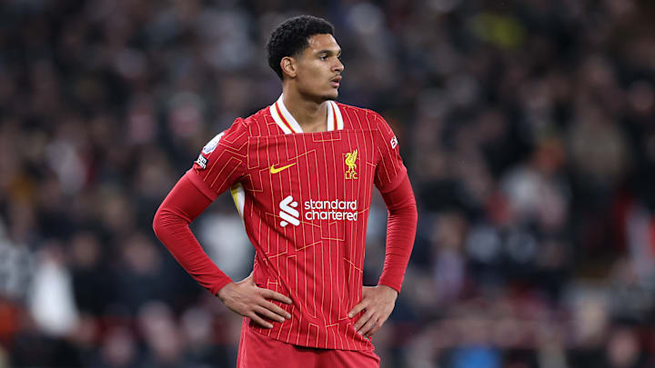 Jarell Quansah lasted just half an hour against Tottenham Jarell Quansah lasted just half an hour against Tottenham