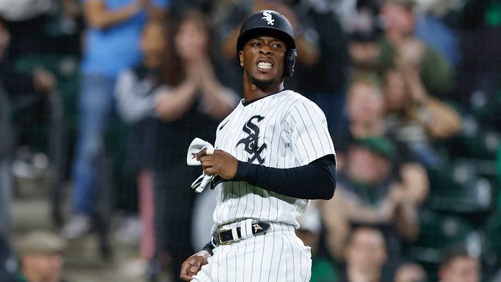 Sep 16, 2023; Chicago, Illinois, USA; Chicago White Sox shortstop Tim Anderson (7) reacts after scoring against the Minnesota Twins during the seventh inning at Guaranteed Rate Field. Mandatory Credit: Kamil Krzaczynski-USA TODAY Sports Sep 16, 2023; Chicago, Illinois, USA; Chicago White Sox shortstop Tim Anderson (7) reacts after scoring against the Minnesota Twins during the seventh inning at Guaranteed Rate Field. Mandatory Credit: Kamil Krzaczynski-USA TODAY Sports