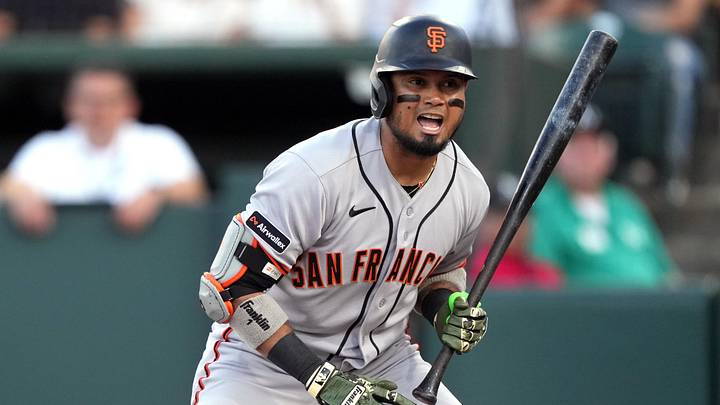 May 16, 2026; West Sacramento, California, USA; San Francisco Giants second baseman Luis Arraez (1) bats during the third inning against the Athletics at Sutter Health Park. Mandatory Credit: Darren Yamashita-Imagn Images May 16, 2026; West Sacramento, California, USA; San Francisco Giants second baseman Luis Arraez (1) bats during the third inning against the Athletics at Sutter Health Park. Mandatory Credit: Darren Yamashita-Imagn Images